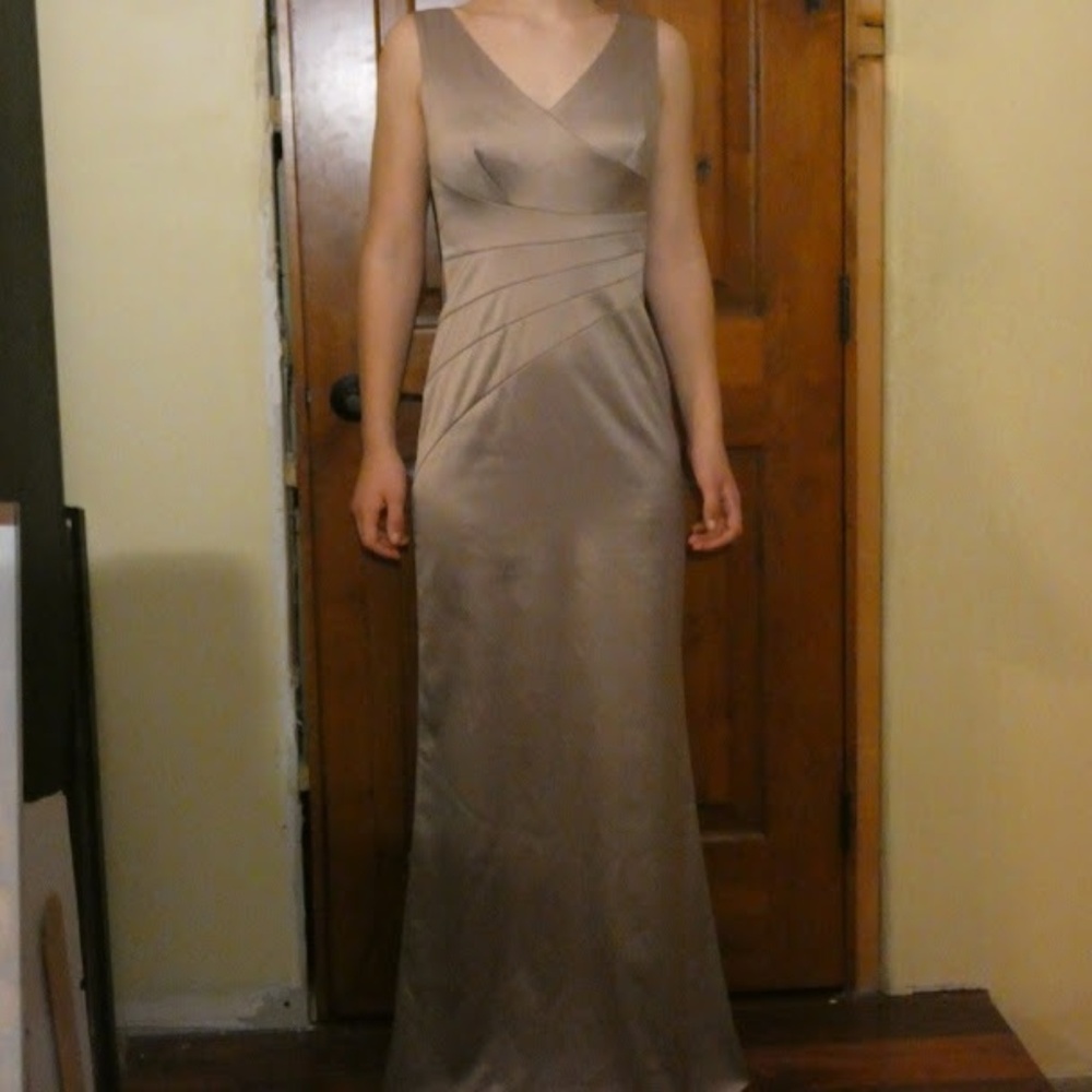 Elegant  Long Gold Dress (Sz 8)
